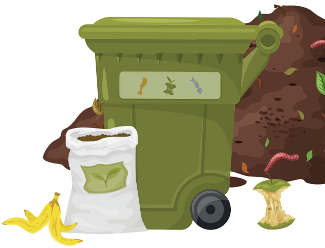 Image - graphic showing recycling for Circularising Organics project