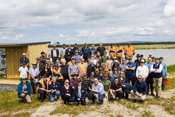 The completion of the project was celebrated with stakeholders, including iwi, landowners, contractors, Hauraki District Council, Pūkorokoro Miranda Shorebird Centre and the Ministry for Business, Innovation and Employment.