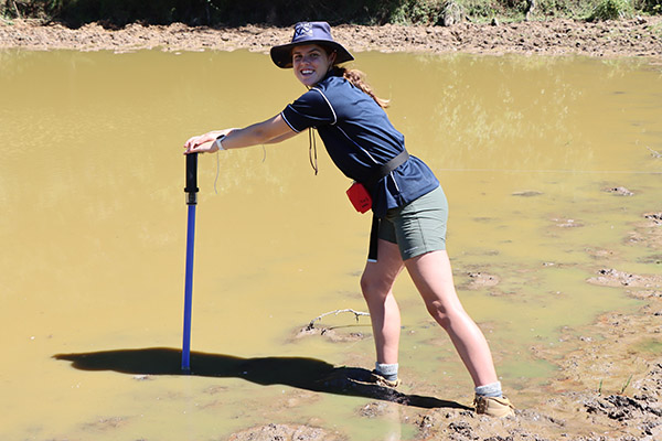 Image - When the end of a 200m transect takes you into a muddy pond.