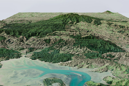 3D map of Mount Pirongia