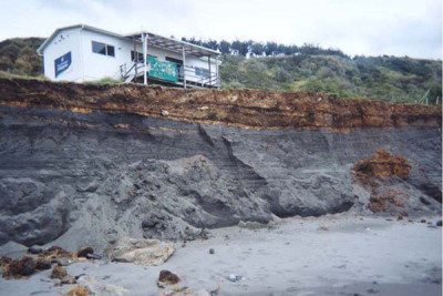 The surf club building that was removed about 2013 due to erosion.