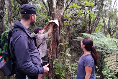 Trappers checking trap lines 