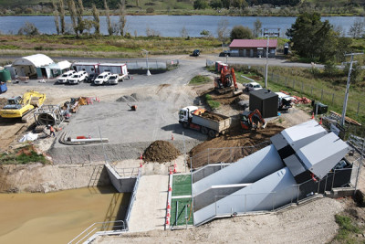 The pumps service the Churchill East drainage area at Hampton Downs.