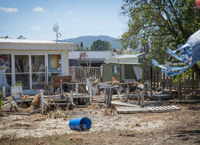 An image of a flooded property